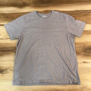 Eddie Bauer T Shirt Mens XL Gray Crew Neck Short Sleeve Tee